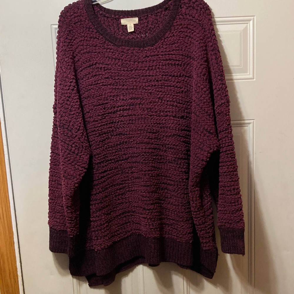 Cupio Textured‎ Knit Sweater 3X